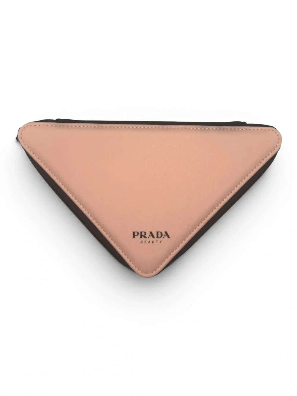 Prada Triangular Cosmetic Case in Pink and Black